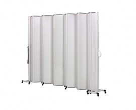 Biombo Sanfonado Em Pvc Com 2 Lados Móveis - 3.250 X 1.850 Metros